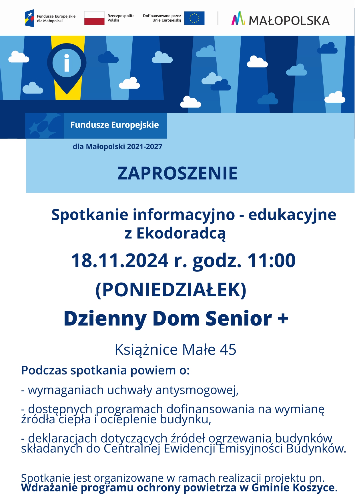 Plakat Spotkanie z ekodoradcą